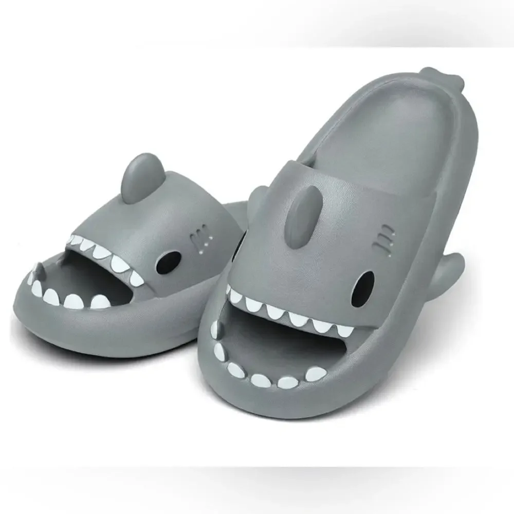 Shark Slides Cloud Slippers Summer Novelty Open Toe Slide Sandals
